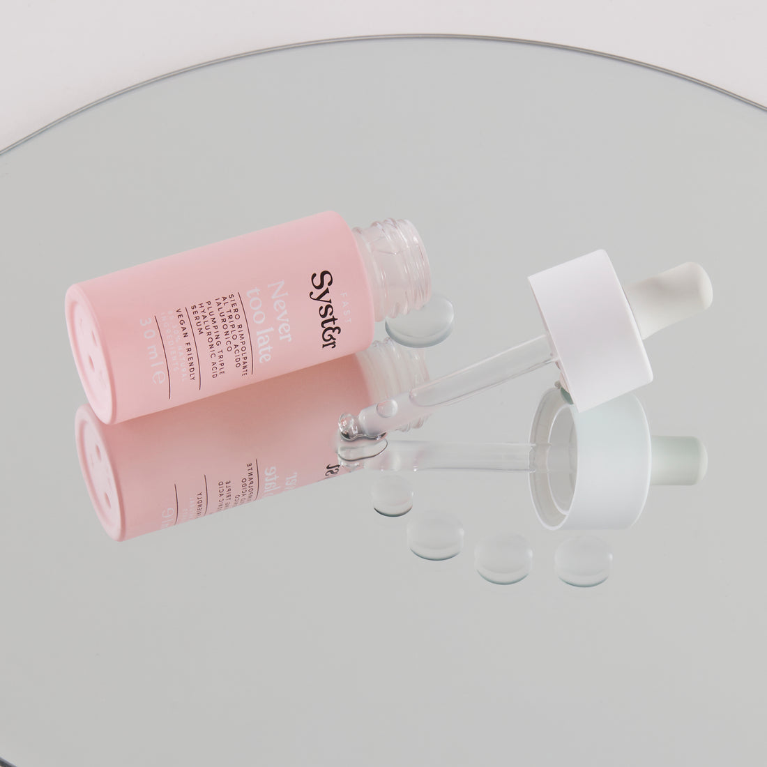 Face serum with triple Hyaluronic Acid - Never too Late