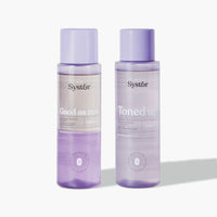 Fresh skin duo: two-phase makeup remover + toner